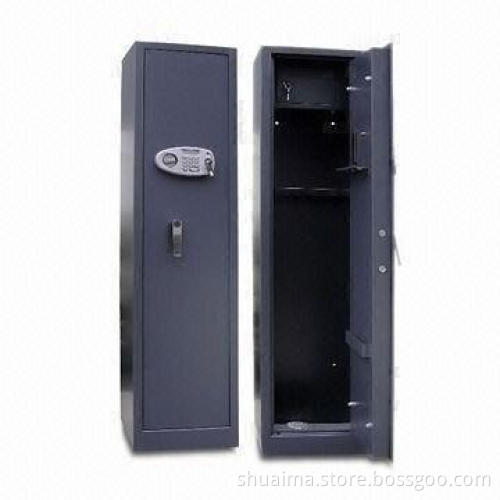 Electronic Digital Gun Safe with 5 x 22mm Lock Bolt/Chrome Door Handle, Measures 1,450 x 400 x 300mm
